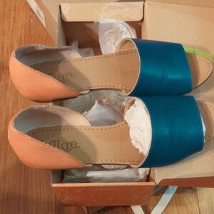 Latigo Blue and Tan Sandals